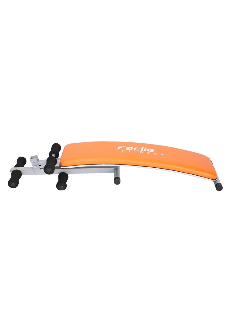 Knightshot Facile Deluxe Sit-Up Bench, Orange | Main Tube : 40 x 40 x 1.5mm