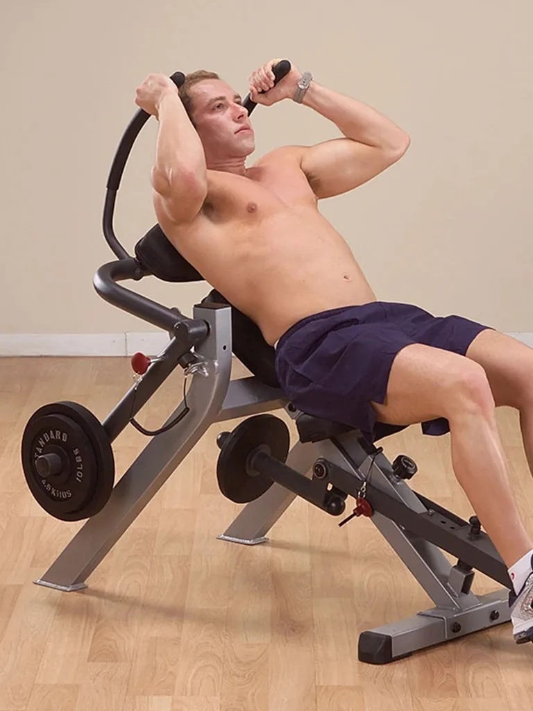 Body Solid GAB300 Semi Recumbent Ab Bench